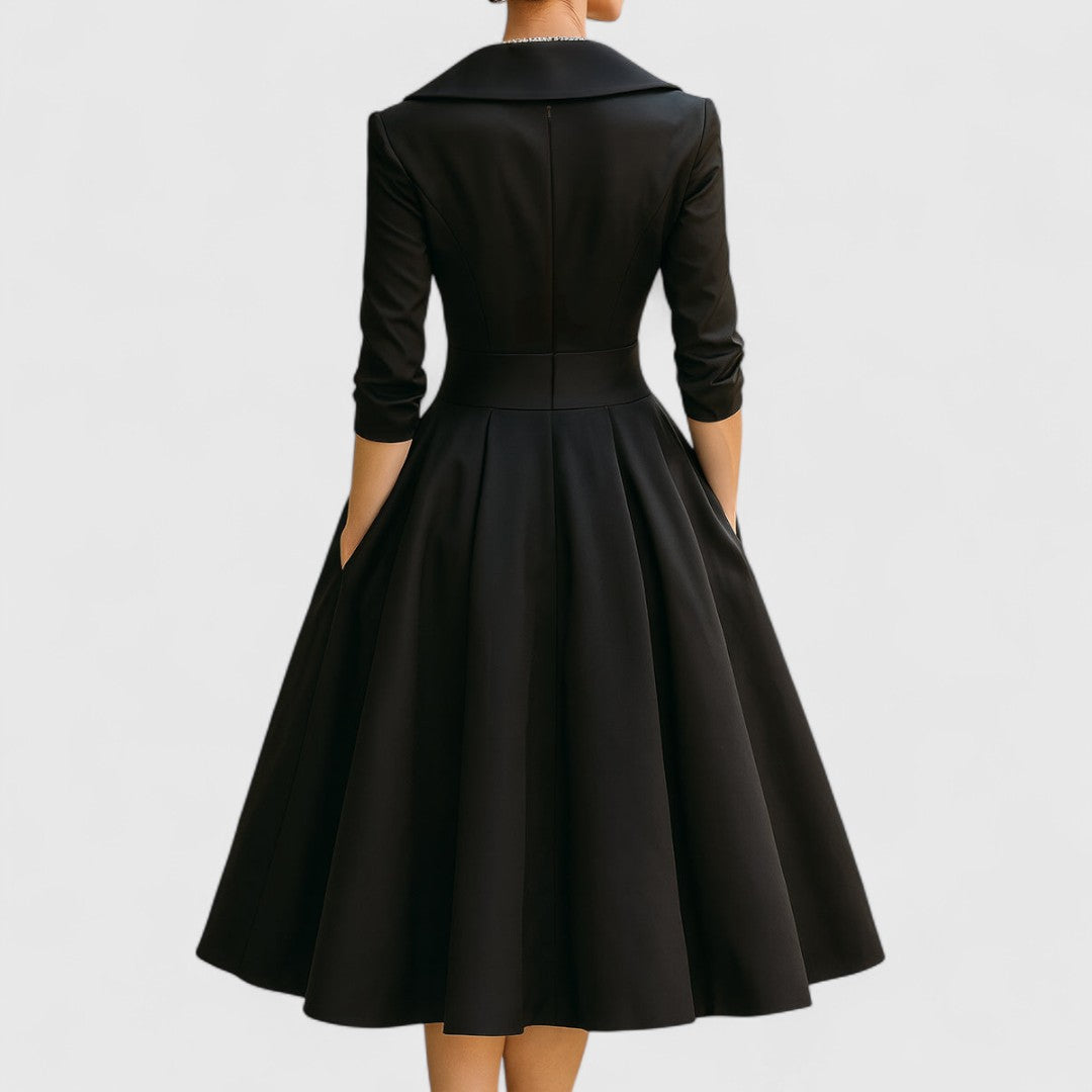 Rosalie | Elegante abito midi con una sottile lucentezza