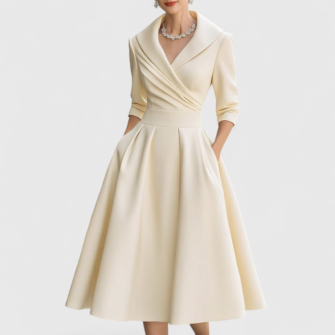 Rosalie | Elegante abito midi con una sottile lucentezza