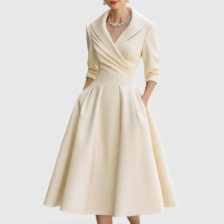 Rosalie | Elegante abito midi con una sottile lucentezza