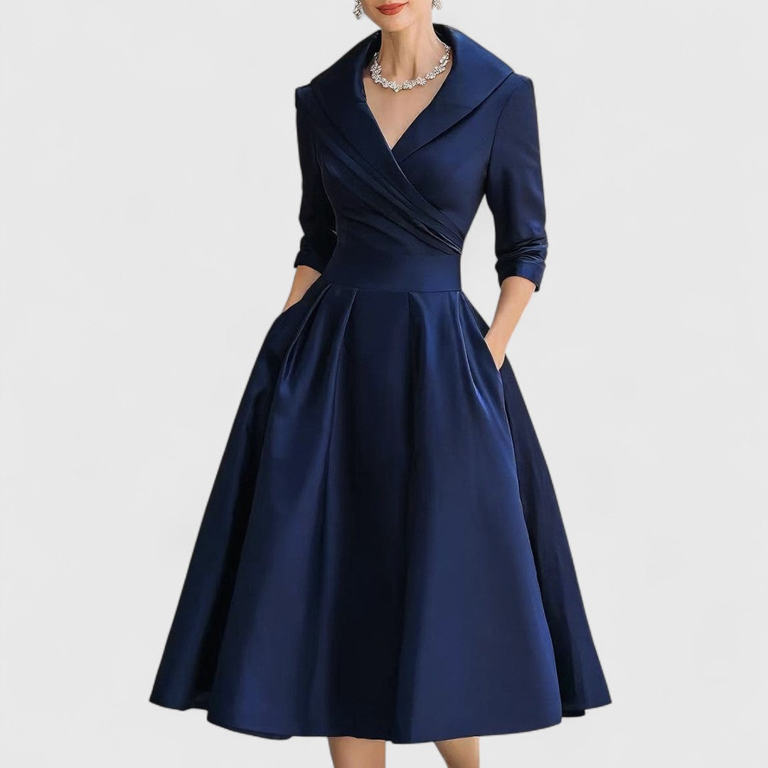 Rosalie | Elegante abito midi con una sottile lucentezza
