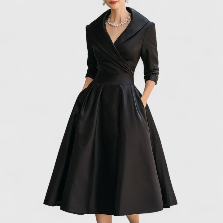 Rosalie | Elegante abito midi con una sottile lucentezza