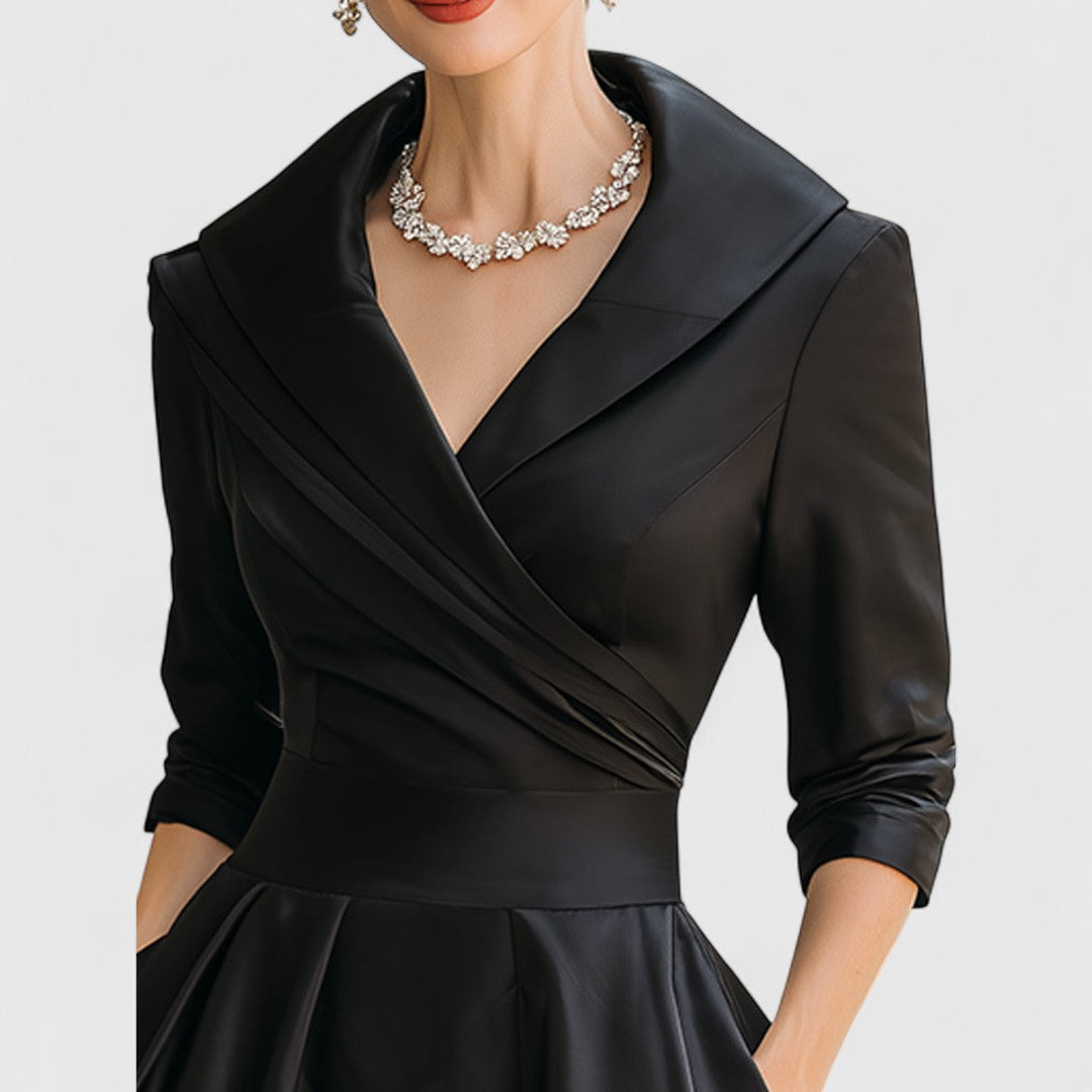Rosalie | Elegante abito midi con una sottile lucentezza